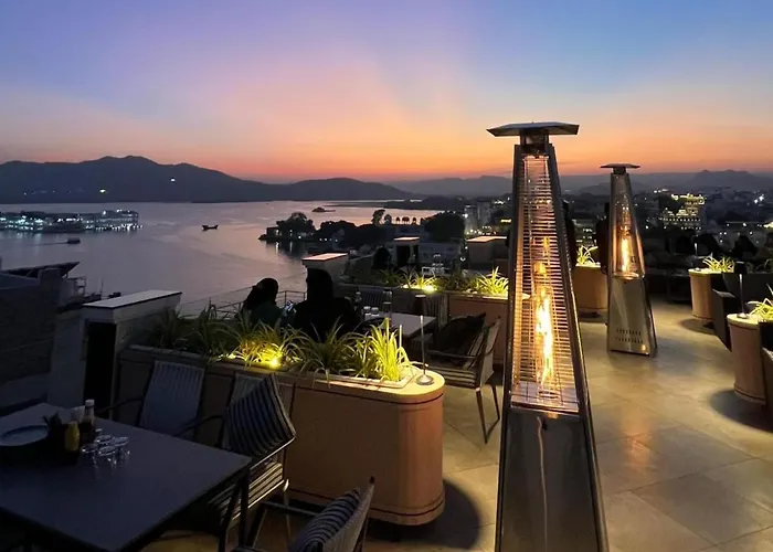 The Red Pier By Downtown Udaipur
